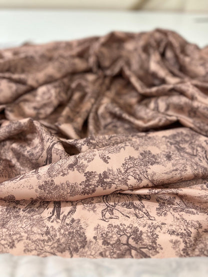 Camel Wild Forest Pattern Fabric