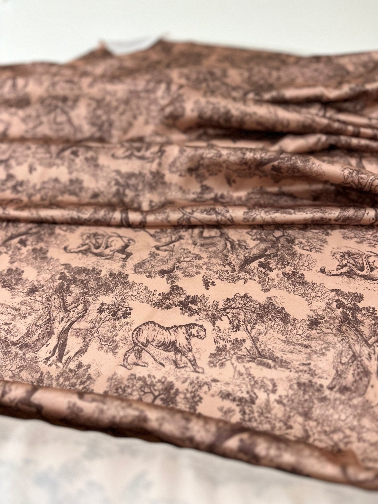 Camel Wild Forest Pattern Fabric