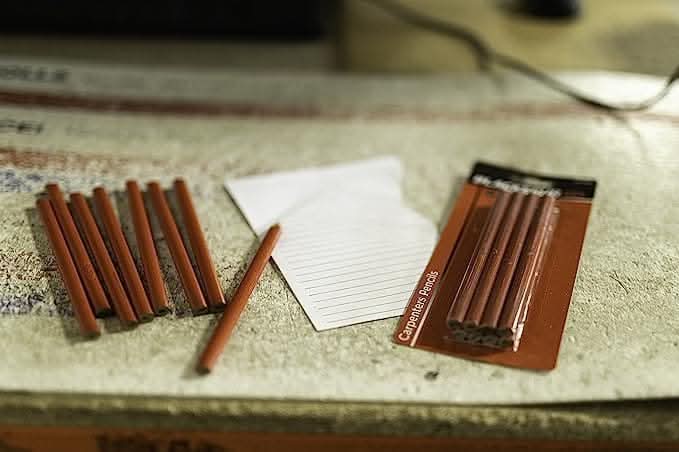 Wooden Carpenters Pencils - Octagonal Woodwork Marking Drawing