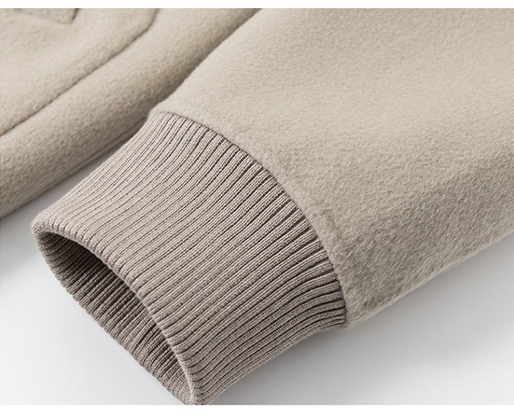 Woolen Coat - Short Baseball Style