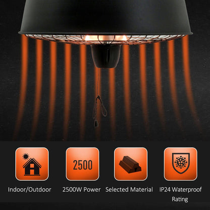 Halogen Heater Hanging Adjustable Infrared Light Heater