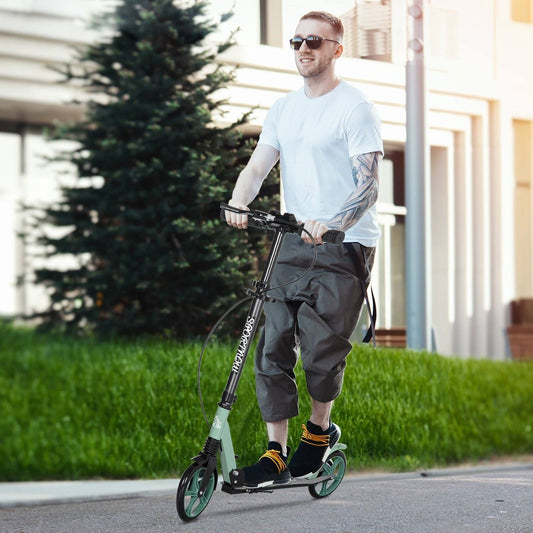 One-click Folding Kick Scooter for 14+ w/ Adjustable Handlebar
