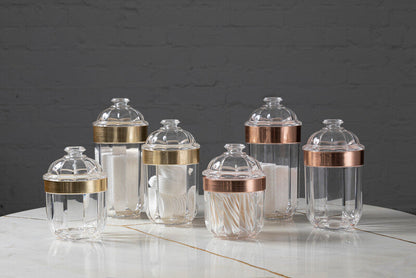 Guan Large Rose Gold Acrylic Storage Jar