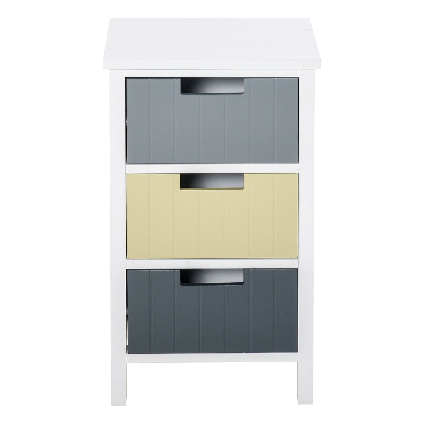 Chest of Drawers Storage Side Cabinet w/ 3 Detachable Drawers Home Furniture