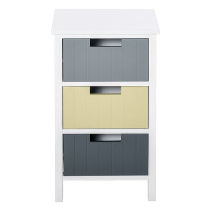 Chest of Drawers Storage Side Cabinet w/ 3 Detachable Drawers Home Furniture