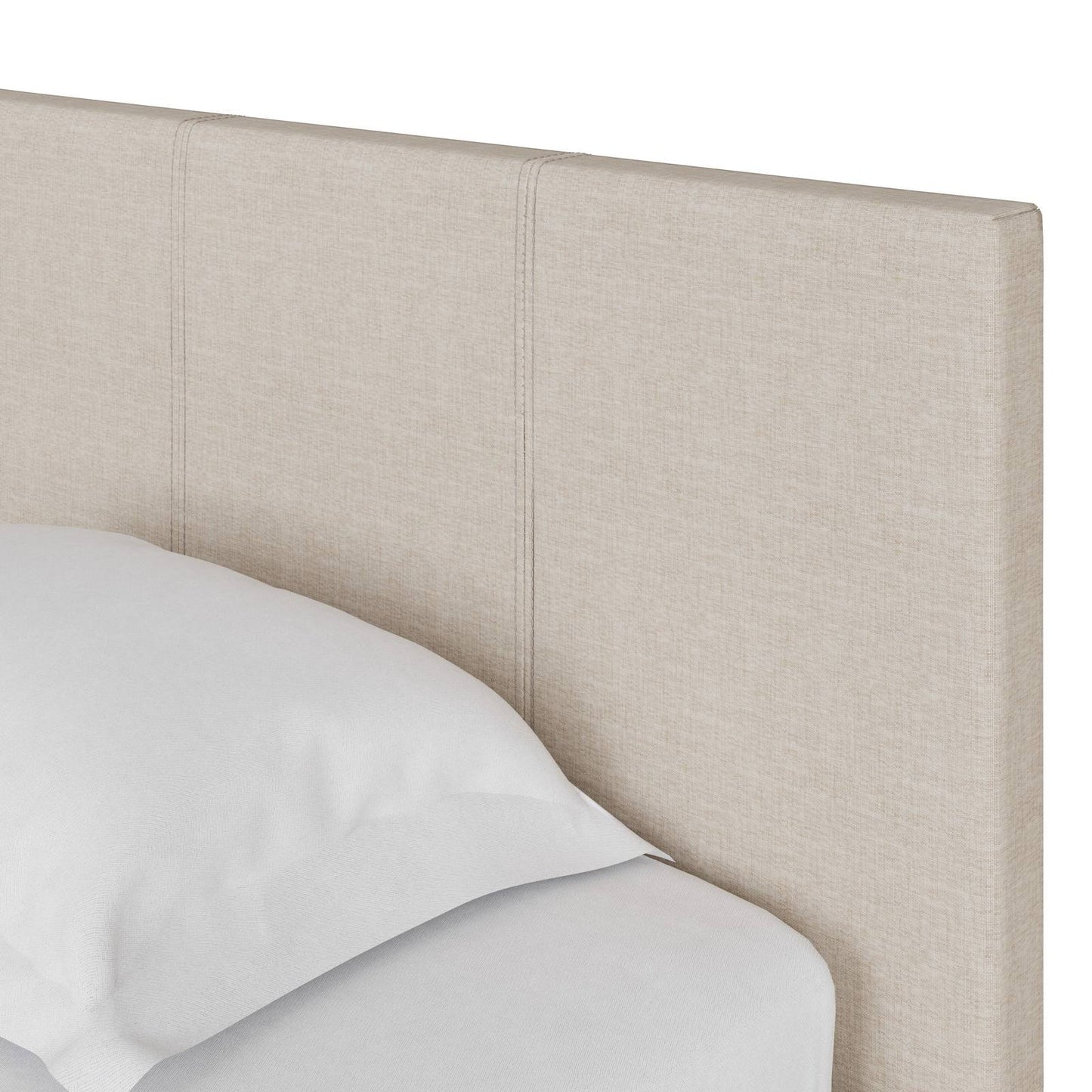 Side Lift Single Ottoman Bed Metal & Wood Natural 3 x 7ft