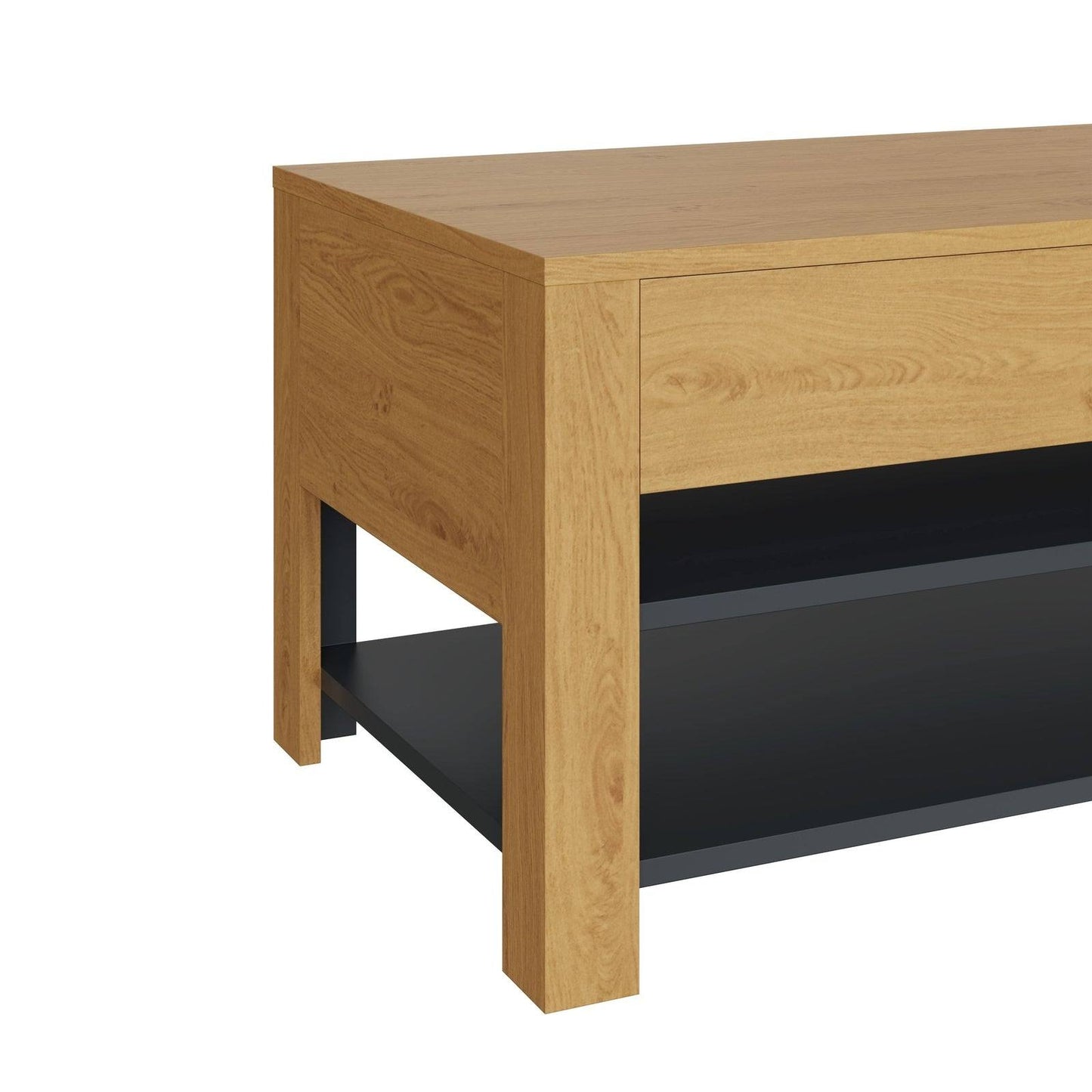 Leon Coffee Table Oak 1 Shelf