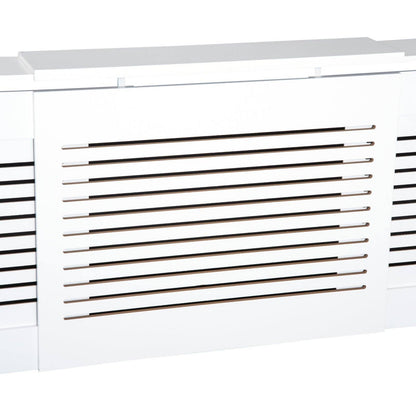 145-210L x 21W x 83H cm Extendable Medium-density fibreboard Radiator Cover - White