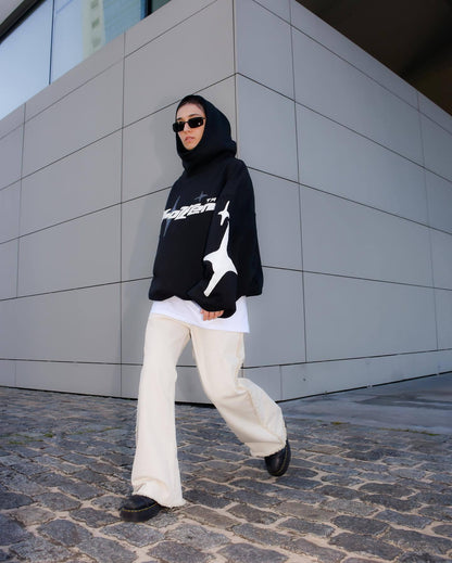 Y2G Printed Turtleneck Hoodie