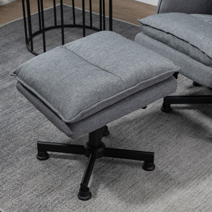 Swivel Recliner Chair and Footstool