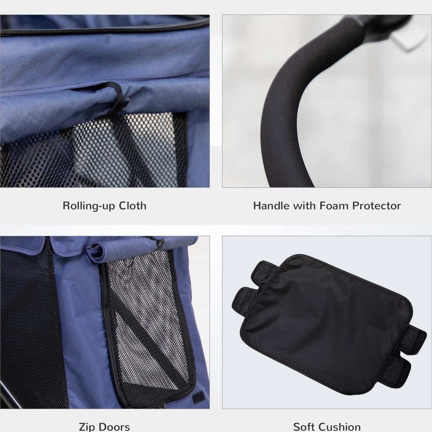 PawHut One-Click Foldable Pet Stroller