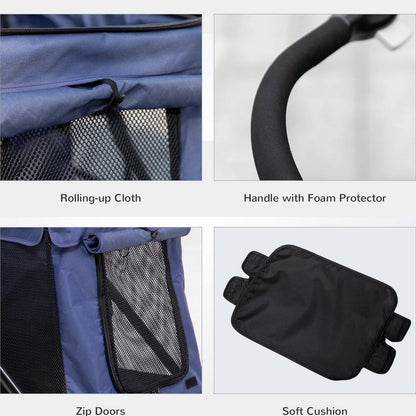 PawHut One-Click Foldable Pet Stroller