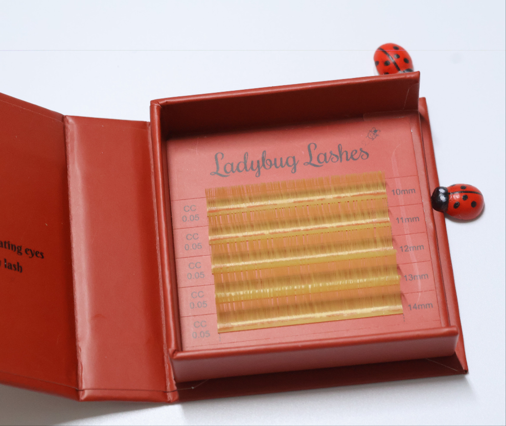 🌈 Bold Colour Volume Lashes 🌈 0.05mm • 5-Row Tray • 10–14mm Mix