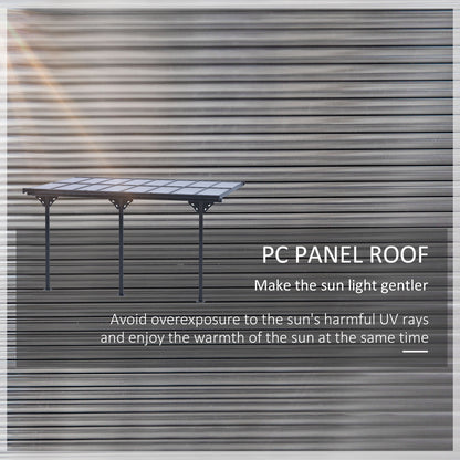 Outdoor Wall Mounted Hardtop Gazebo 435x302cm