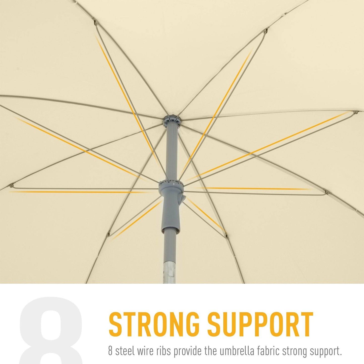 2.2m Beach Umbrella