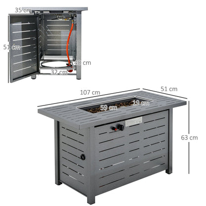 Propane Gas Fire Pit Table