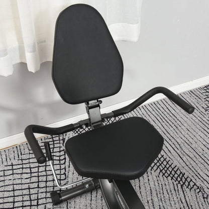 Exercise Training Workout Stationary Cycling Bike w/ LCD Monitor & Pad Holder