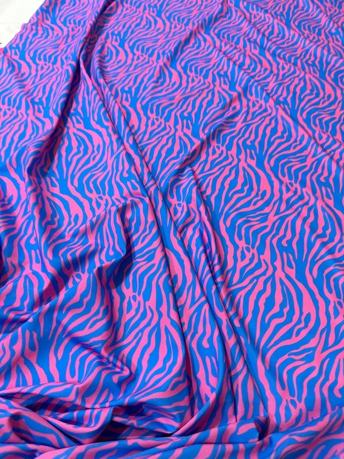 Zebra Pattern Fabric – Custom Printed Fabric, Choose Material by Metre