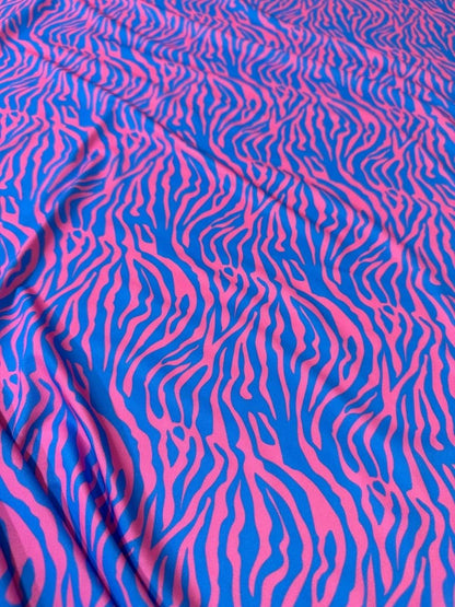 Zebra Pattern Fabric – Custom Printed Fabric, Choose Material by Metre
