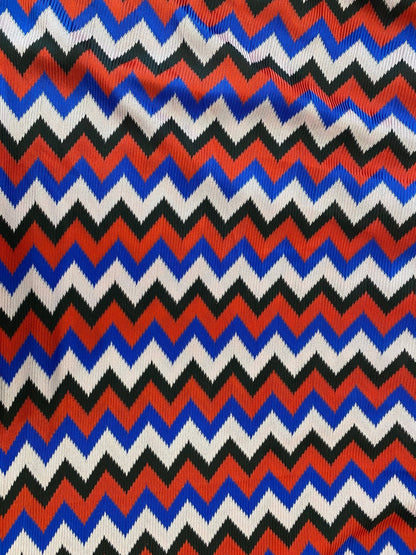 Luxury Zigzag Knit Jersey Fabric