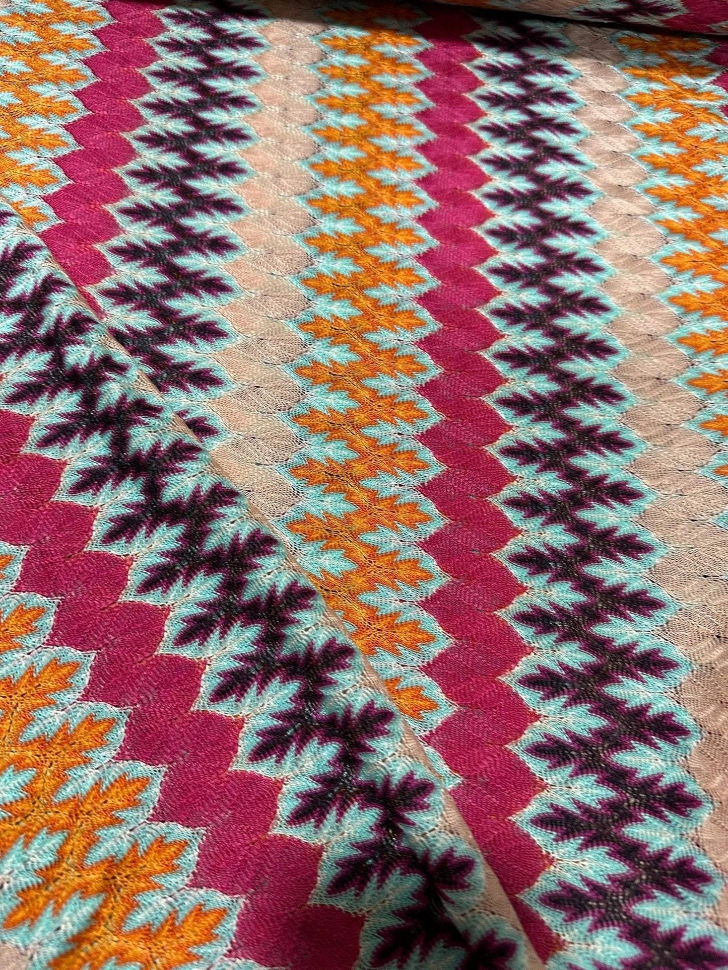 Zigzag Knit Jersey Fabric