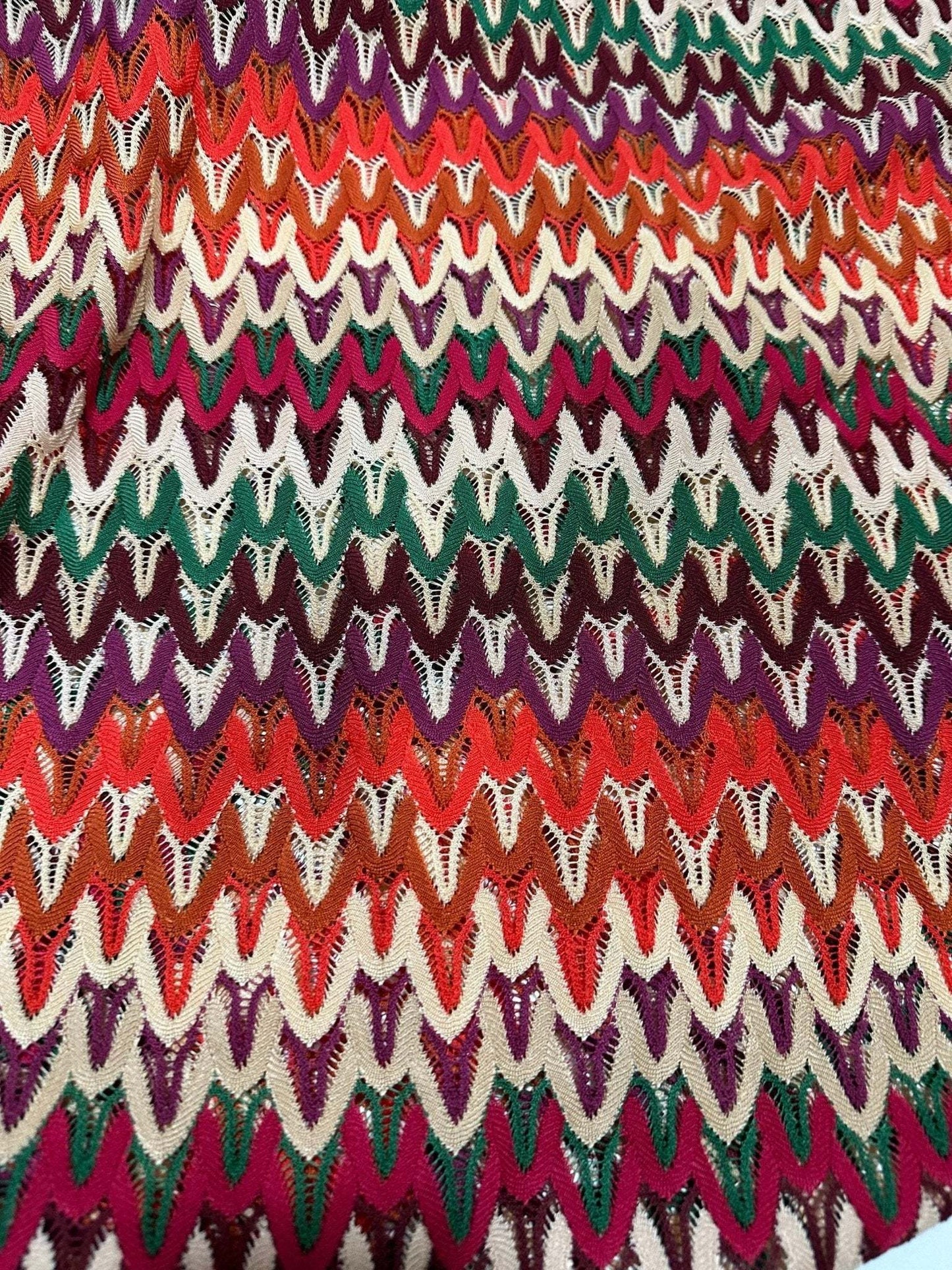 Zigzag Knit Jersey Fabric