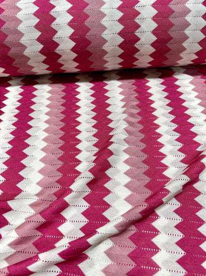 Luxury Zigzag Knit Jersey Fabric
