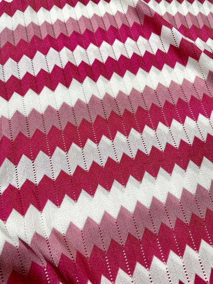 Luxury Zigzag Knit Jersey Fabric