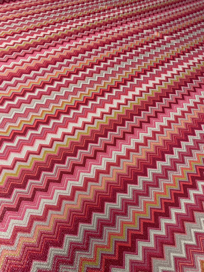 Zigzag Lurex Knit Fabric