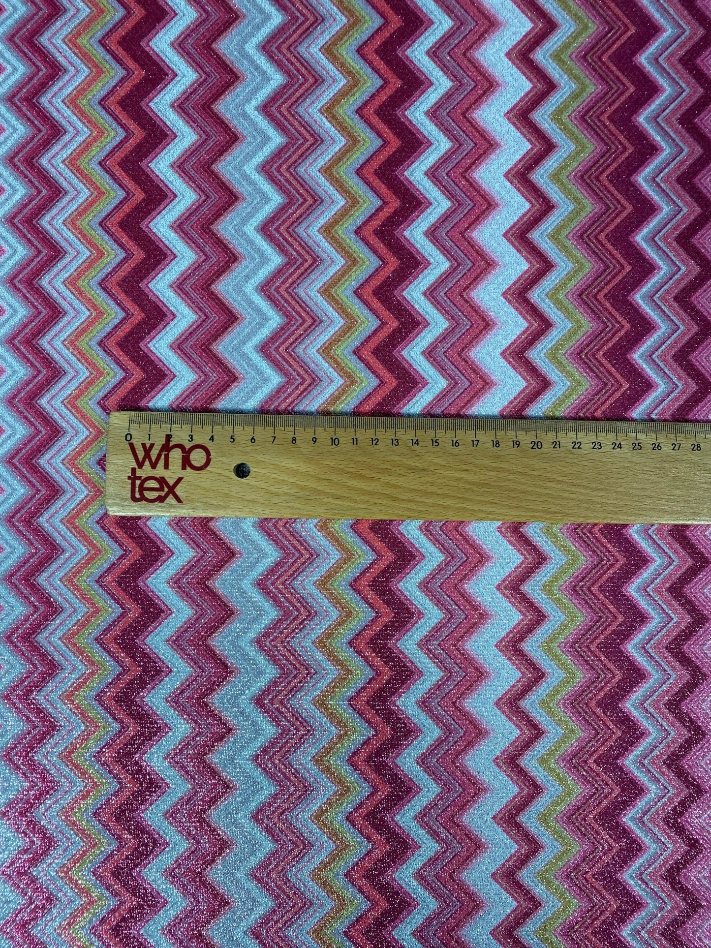 Zigzag Lurex Knit Fabric