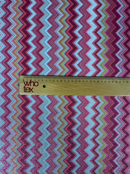 Zigzag Lurex Knit Fabric