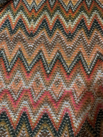 Zigzag Shimmer Ottoman Fabric - 4-Way Stretch Upholstery Material