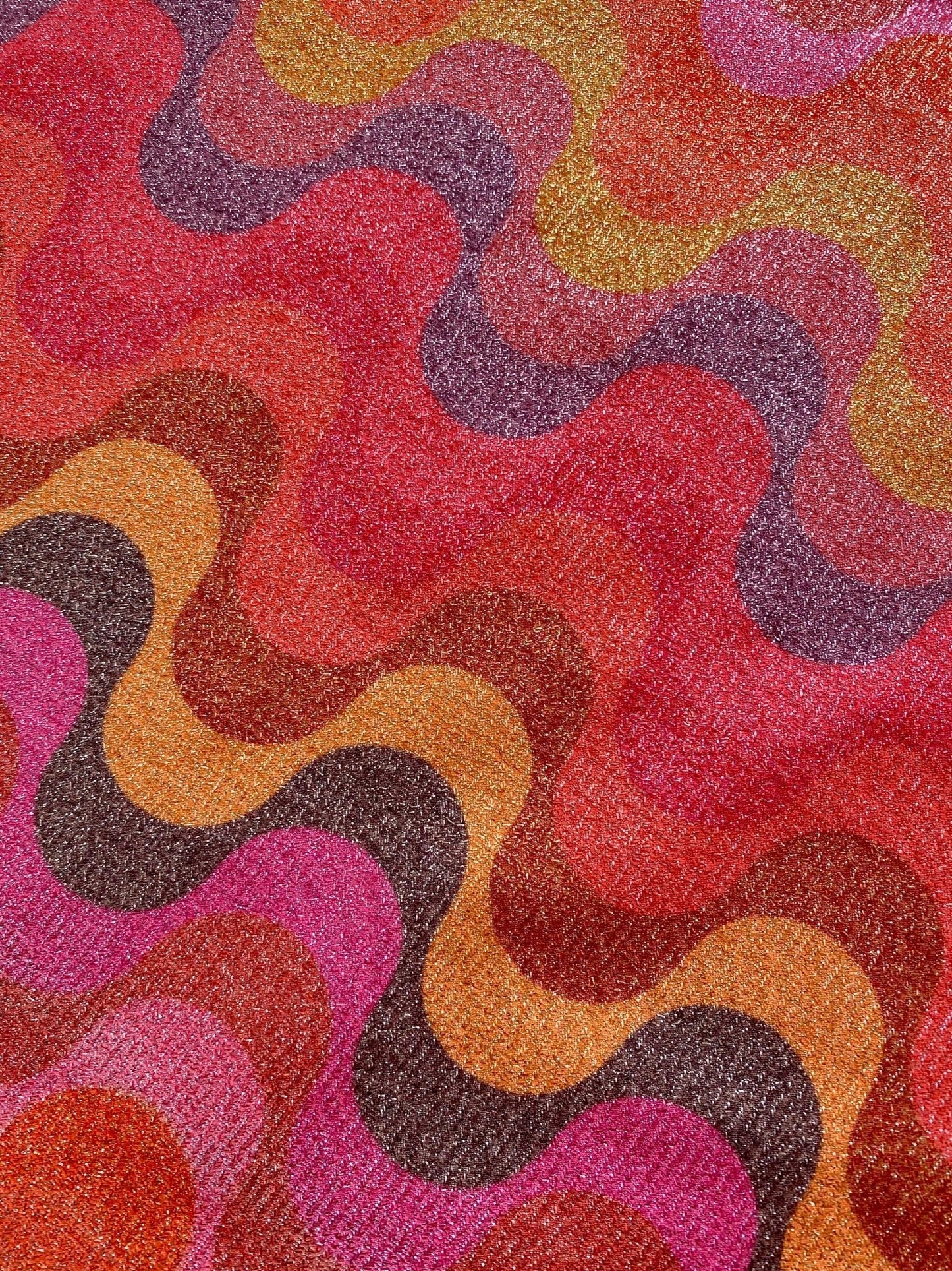 Zigzag Pattern Fabric, Shimmer Spandex Fabric, spandex 4-way stretch fabric, Evening dress fabric