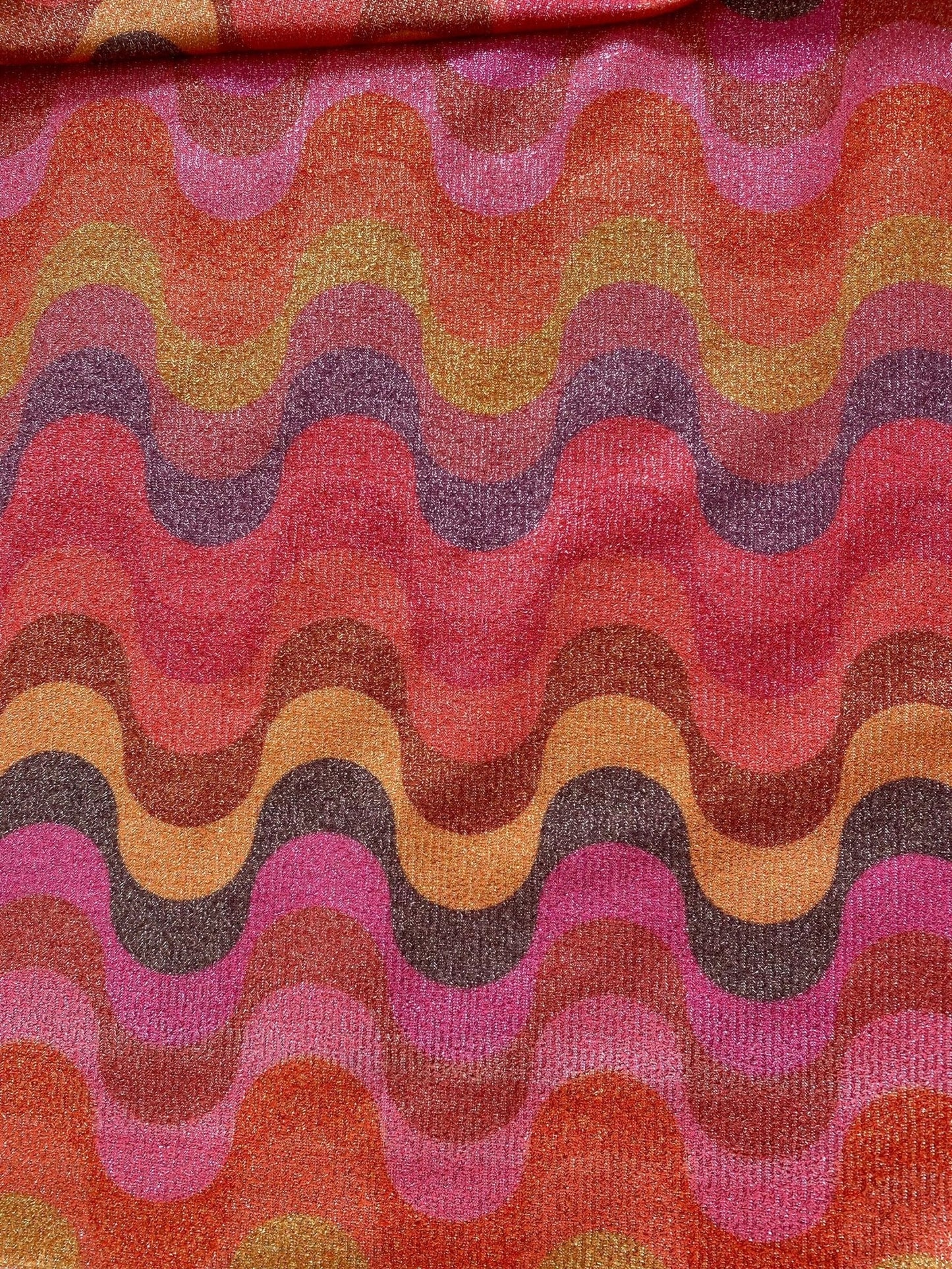 Zigzag Pattern Fabric, Shimmer Spandex Fabric, spandex 4-way stretch fabric, Evening dress fabric