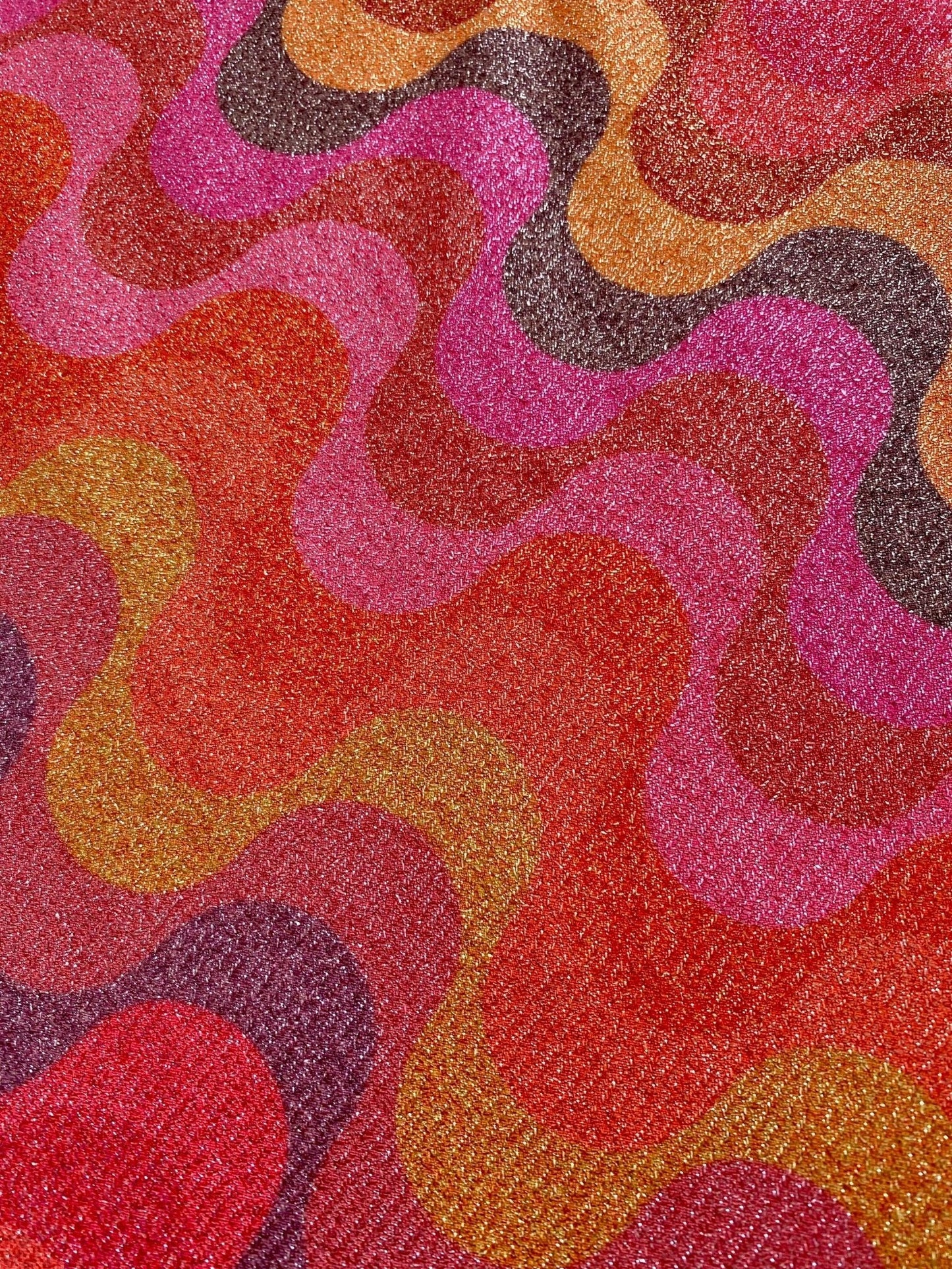 Zigzag Pattern Fabric, Shimmer Spandex Fabric, spandex 4-way stretch fabric, Evening dress fabric