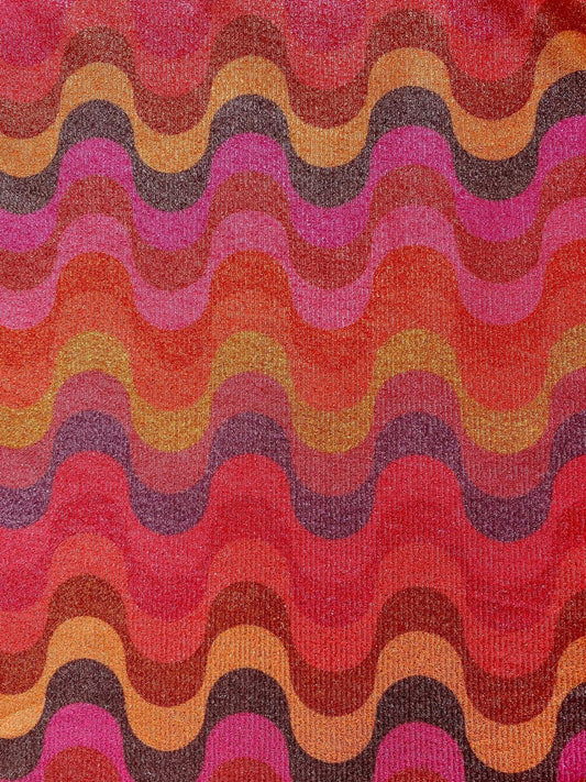 Zigzag Pattern Fabric, Shimmer Spandex Fabric, spandex 4-way stretch fabric, Evening dress fabric