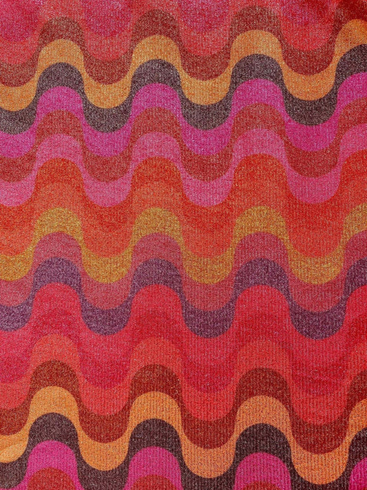 Zigzag Pattern Fabric, Shimmer Spandex Fabric, spandex 4-way stretch fabric, Evening dress fabric