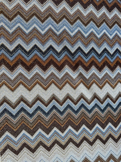 Zigzag Lurex Knit Fabric