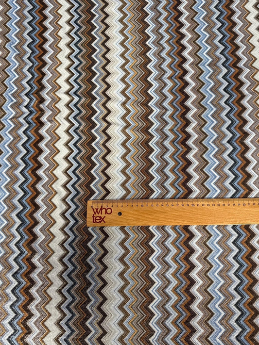 Zigzag Lurex Knit Fabric