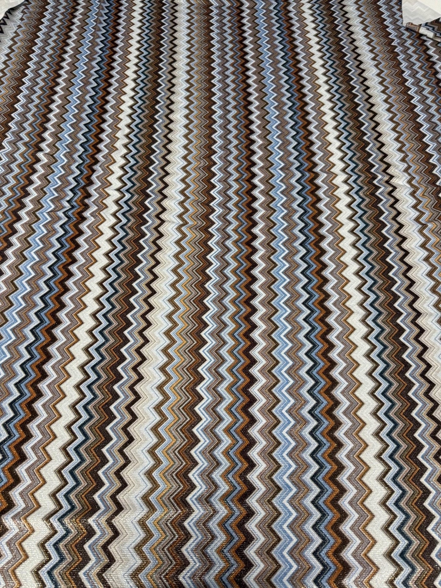 Zigzag Lurex Knit Fabric