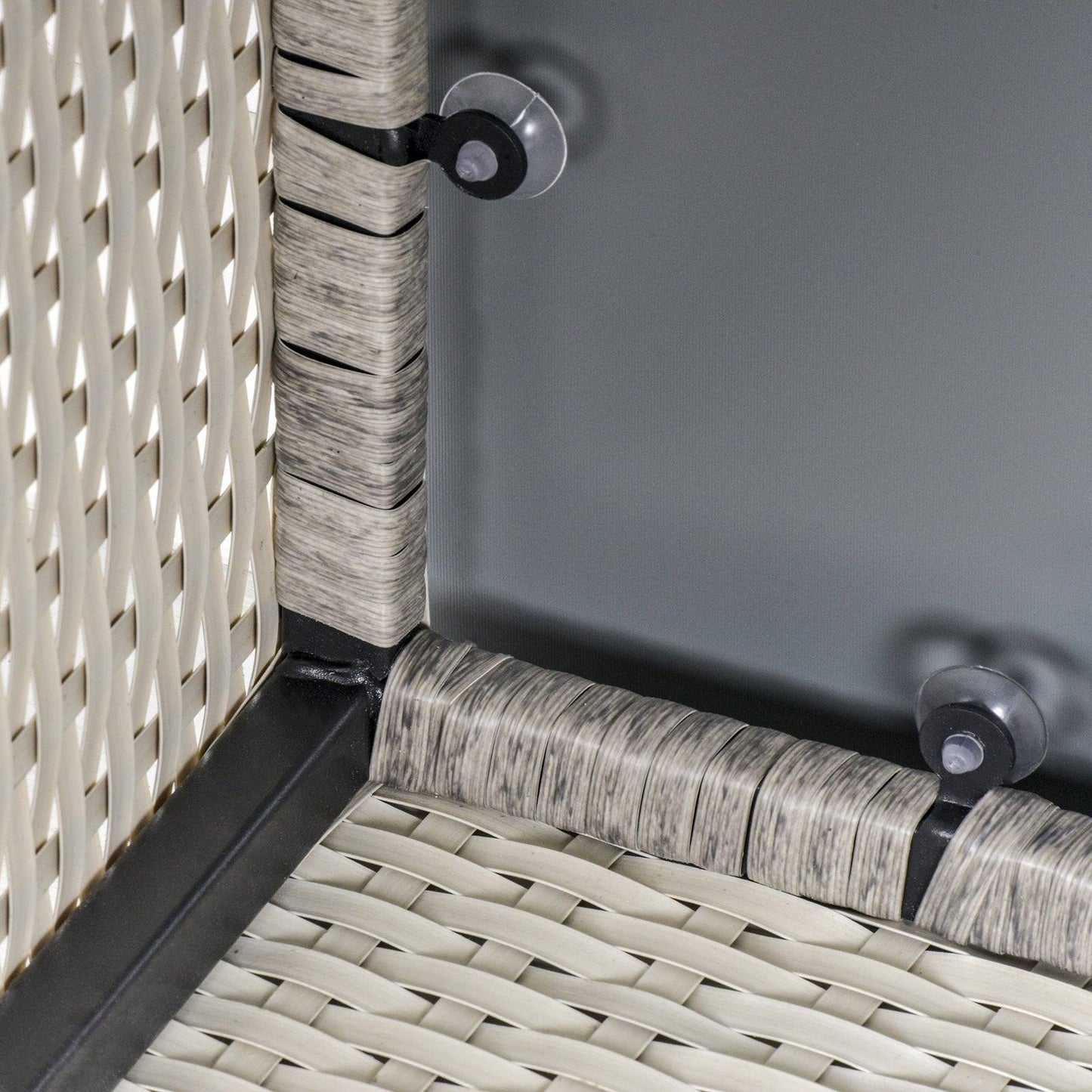Square PE Wicker Rattan Table